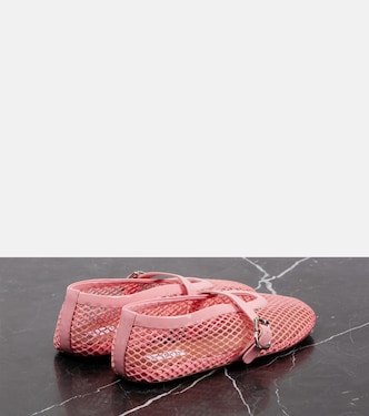 Ballerine in mesh con pelle | Alaïa