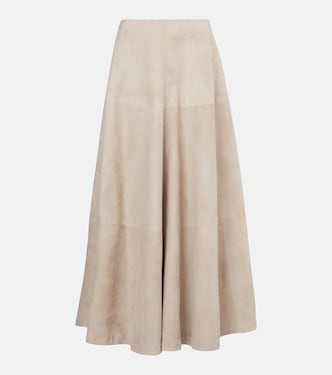 Maxirock Varda aus Veloursleder | Altuzarra