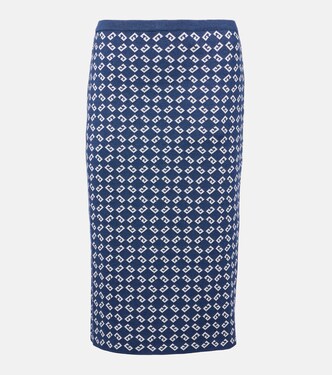 Monogram 72 jacquard midi skirt | Givenchy