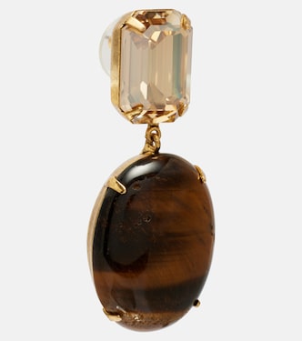 Xiomara crystal-embellished gold-plated earrings | Jennifer Behr