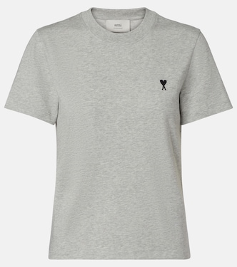 T-Shirt Ami De Cœur aus Baumwoll-Jersey | Ami Paris