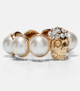 Anillo Skull adornado | McQueen