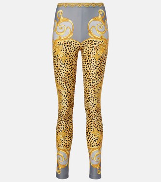 Printed jersey leggings | Versace