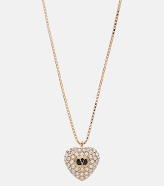 Cœur Royal embellished pendant necklace | Valentino