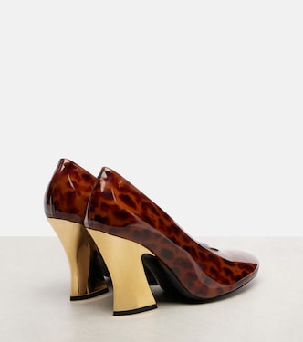 90 leopard-print patent leather pumps | Givenchy