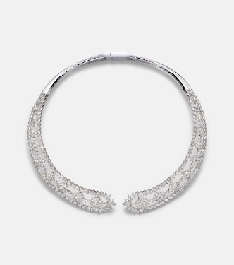 Collana Y-Couture in oro bianco 18kt con diamanti | Yeprem