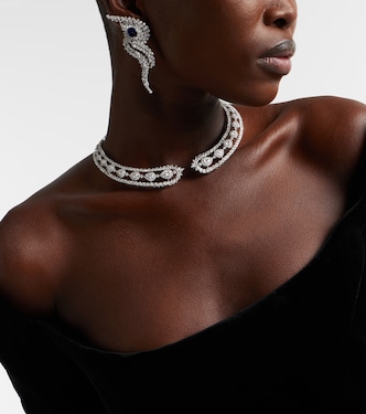 Y-Couture 18kt white gold necklace with diamonds | Yeprem