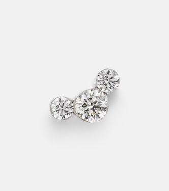 18kt white gold (750/1000) single earring with diamonds | Maria Tash