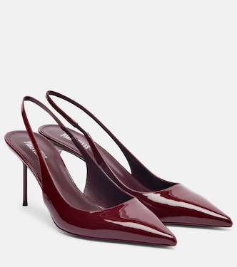 Lidia 70 patent leather slingback pumps | Paris Texas