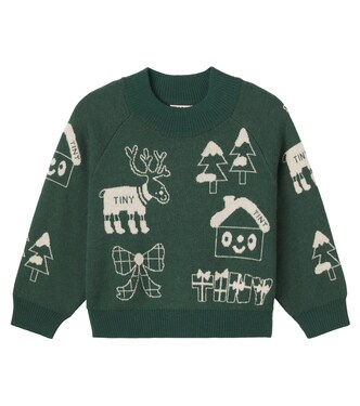 Tiny Town wool-blend sweater | Tinycottons
