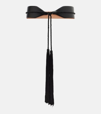 Tassel-trimmed leather belt | Alaïa