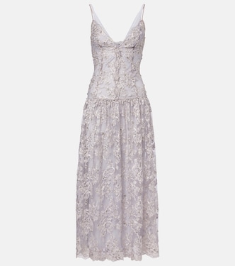 Embellished lace cocktail dress | Jacques Wei