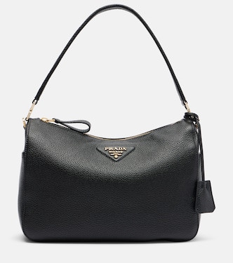 Medium leather shoulder bag | Prada