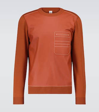 Pull en laine et cuir | Berluti
