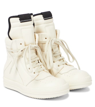Geobasket leather high-top sneakers | Rick Owens Kids