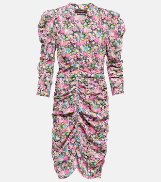 Vestido corto Celina en mezcla de seda | Isabel Marant