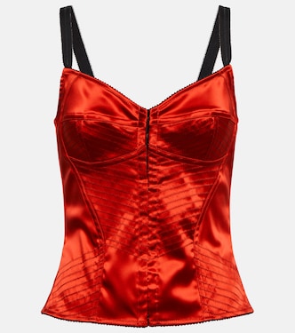 Top aus Satin | Dolce&Gabbana