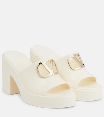 VLogo rubber platform mules | Valentino Garavani