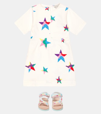 Bedrucktes Kleid aus Baumwoll-Twill | Stella McCartney Kids