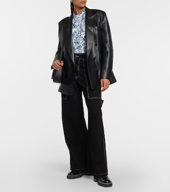 Aubrey floral linen-blend blouse | A.P.C.