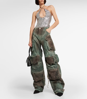 Pantalon cargo Fern oversize en jean | The Attico