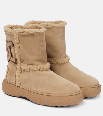 Ankle Boots Kate aus Veloursleder mit Shearling | Tod's
