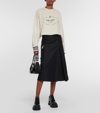 Jersey de algodón con logo | Prada