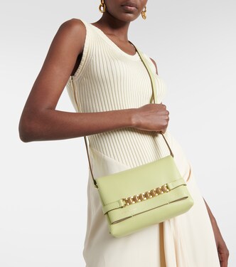 Chain Mini leather shoulder bag | Victoria Beckham