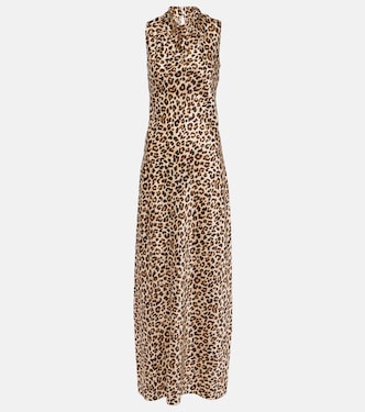 Kura leopard-print silk-blend maxi dress | Veronica Beard