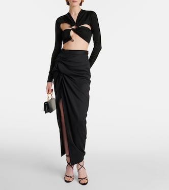 Crop top Stone Scythe con aberturas | Christopher Esber