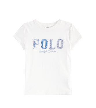 T-shirt in jersey di cotone con stampa | Polo Ralph Lauren Kids