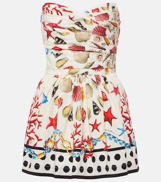 Capri printed cotton-blend minidress | Dolce&Gabbana