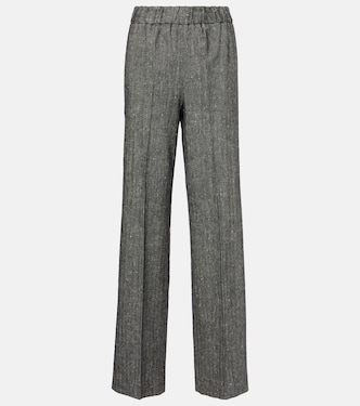 Pantaloni a gamba larga in misto lana | Dolce&Gabbana