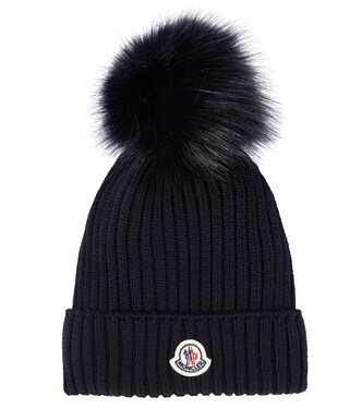 Logo virgin wool beanie | Moncler Enfant