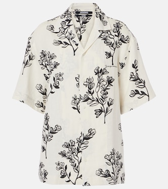 Jean floral linen bowling shirt | Jacquemus