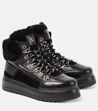Botas con cordones de piel con borrego | Bogner