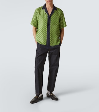 Camicia in seta GG  | Gucci