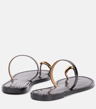Mules Kibera en cuir à ornements | Amanu