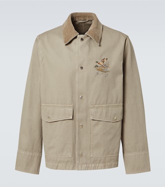 Bestickte Feldjacke aus Baumwoll-Twill | Burberry