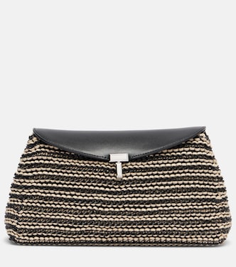 Clutch T-Lock Small de piel | Toteme