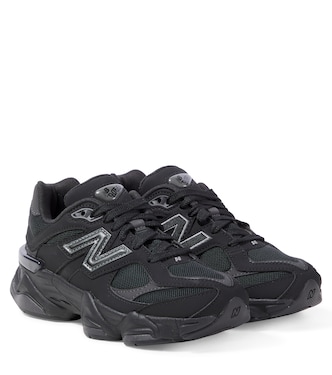 9060 faux leather-trimmed sneakers | New Balance Kids