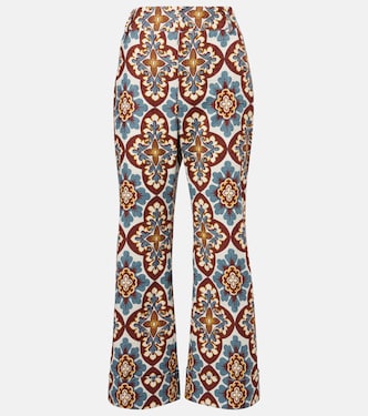 Hendrix high-rise cotton flared pants | La DoubleJ