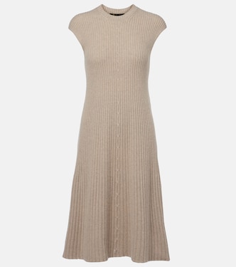 Ribbed-knit cashmere midi dress | Loro Piana