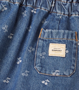 Printed denim skirt | Bonpoint