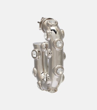Crystal-embellished hoop earrings | Rabanne