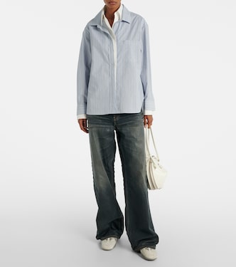 Jeans anchos Glossy de tiro medio | Acne Studios
