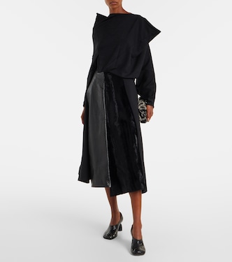 High-rise wool-blend maxi skirt | Junya Watanabe