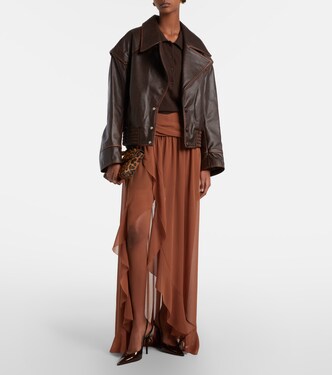 Chaqueta biker de piel | Jacques Wei