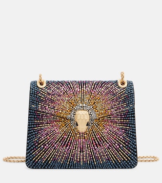 Serpenti Forever Small suede shoulder bag | Bvlgari