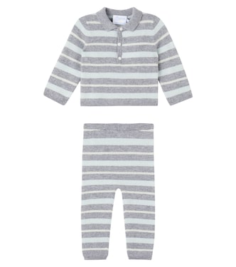 x Guest In Residence Baby Lumi striped cashmere two-piece set | Bonpoint